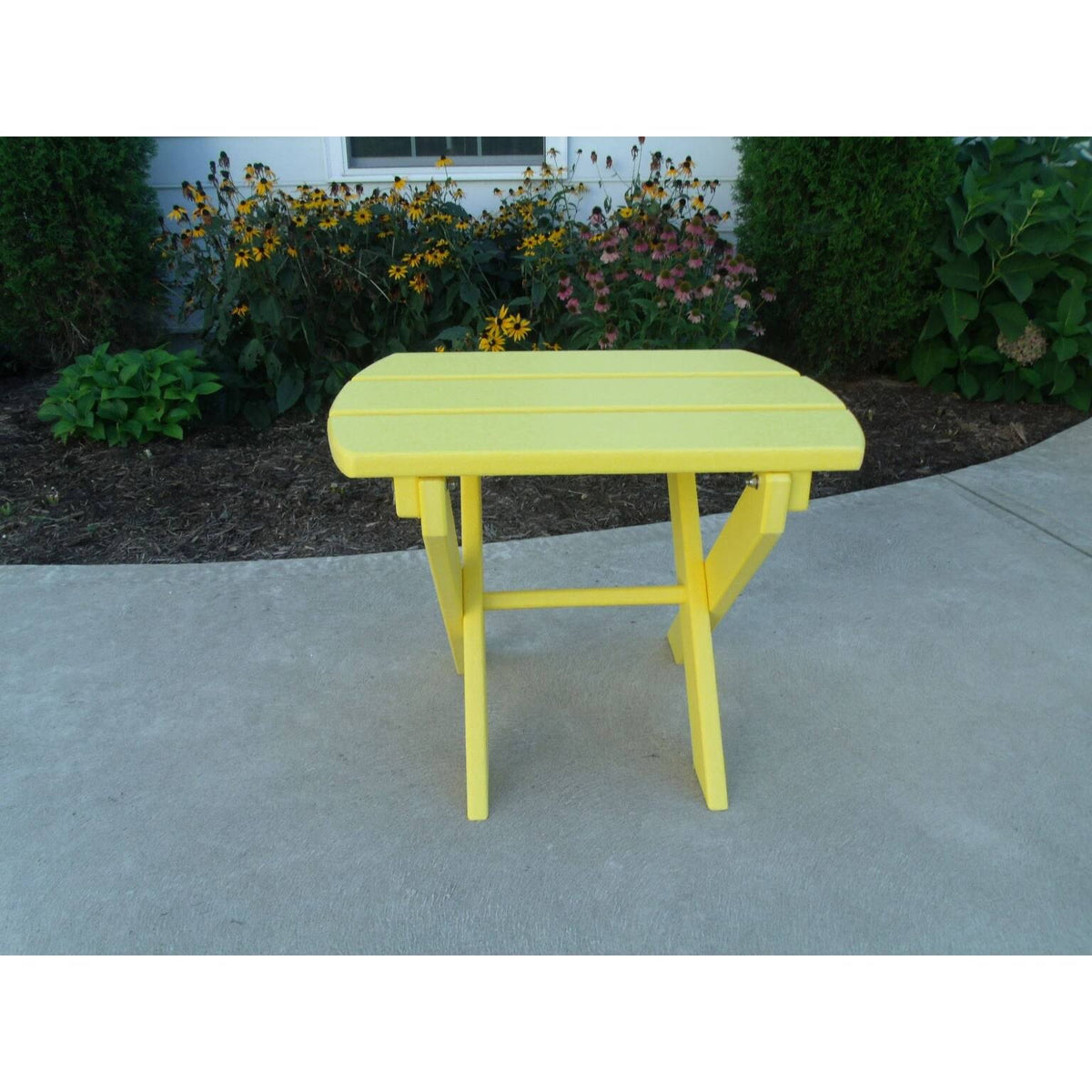 Walnut Poly Lumber Folding End Table O9014