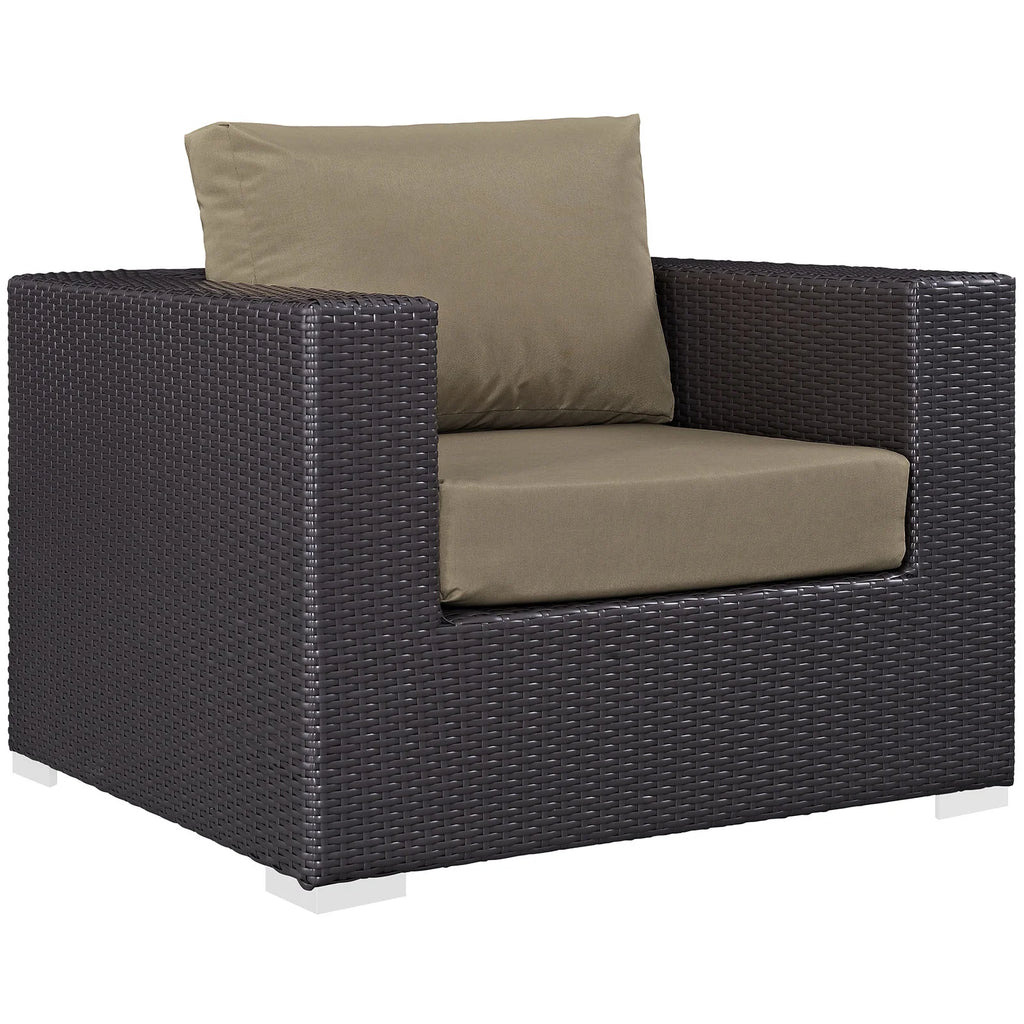 Brown Rattan 10 PCS Sectional Sofa Set X98995