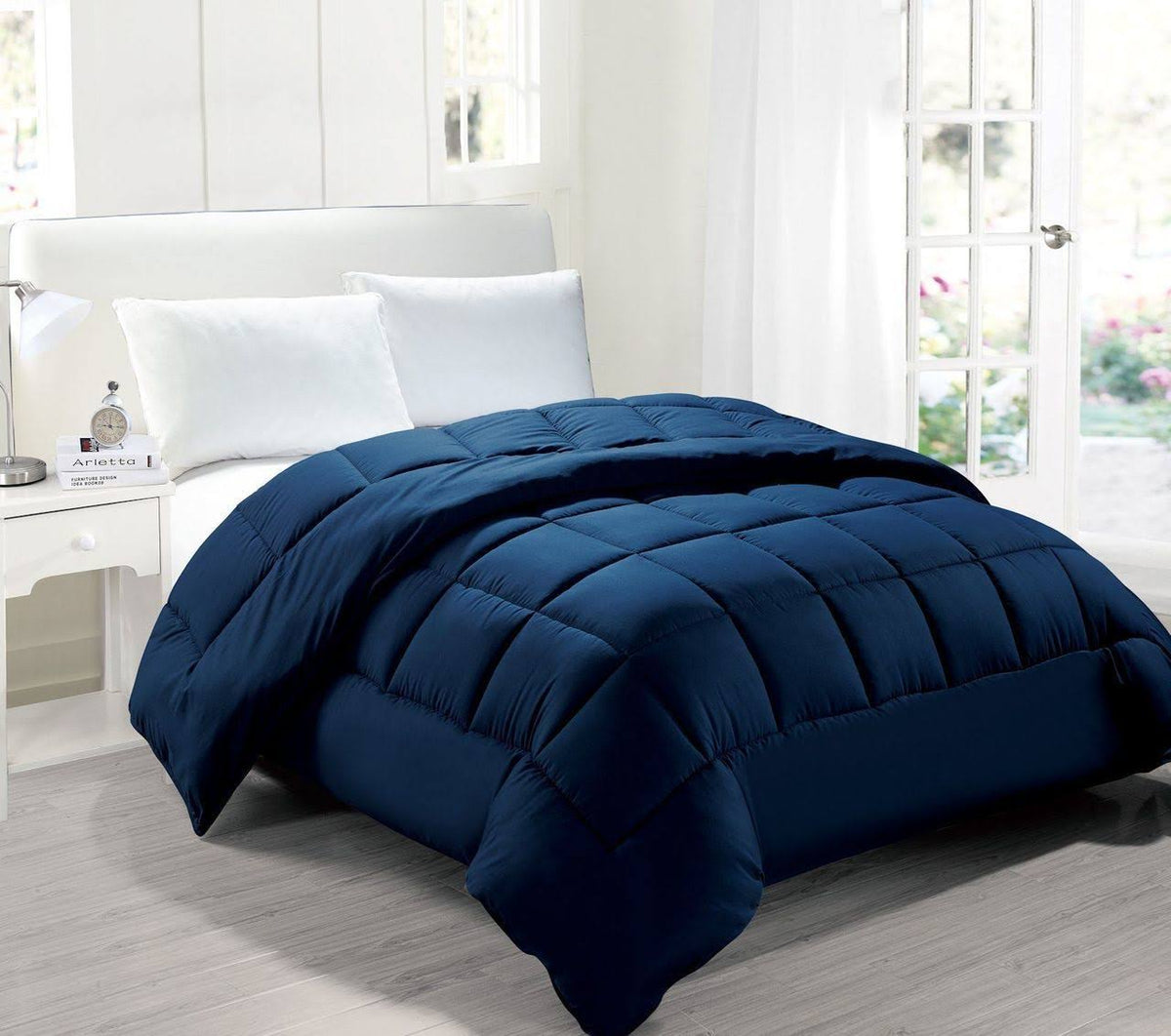 Hypoallergenic Down Alternative Comforter Navy T52105